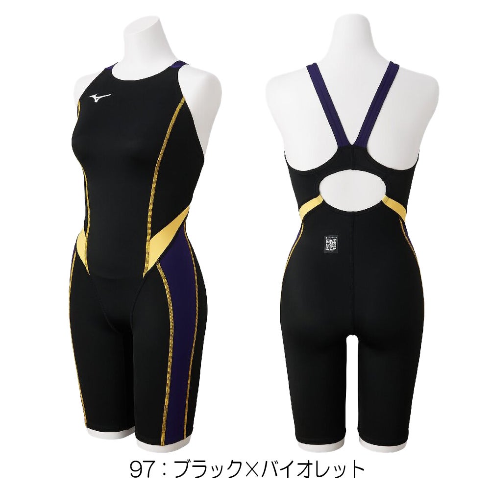 ミズノMIZUNO競泳水着レディースWA承認モデルGX・SONICSTREAMハーフスーツマスターズバックオールインワンN2MGC735finaマークあり