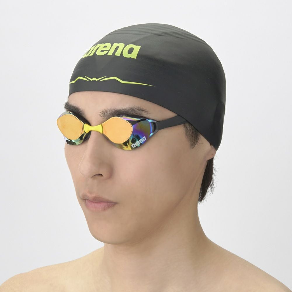 スイムゴーグルアリーナARENA水泳アクアフォーススイフトAレーシングゴーグルミラーレンズスワイプくもり止めWA承認AGL-O400MS