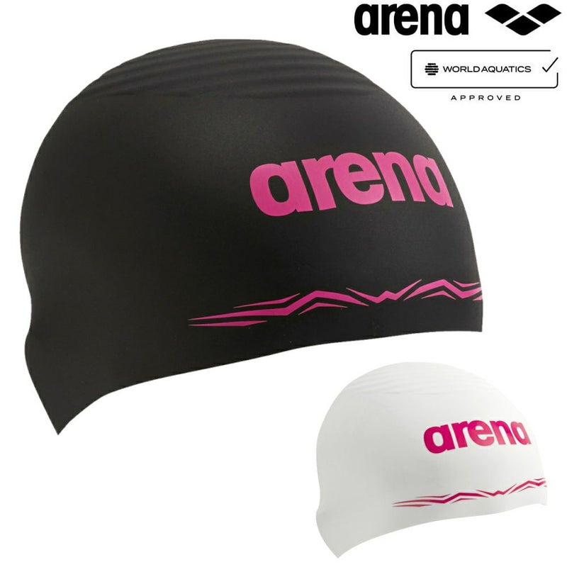 アリーナARENA水泳アクアフォースウェーブキャップレーシングシリコーンキャップソフトタイプWA承認モデルFINA承認競泳大会シリコンスイムキャップ水泳小物AS6SSC01UB