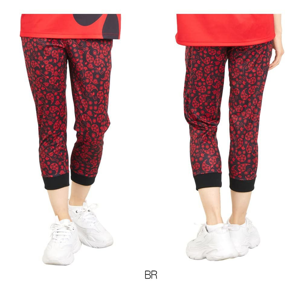 クラップCLAPペイズリークラップイーシュットレディーススポーツアパレルトレーニングフィットネス女性CE25031