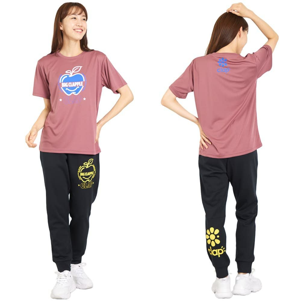 クラップCLAPビッグクラップルドライティーレディーススポーツアパレルトレーニングフィットネス女性CTS25081