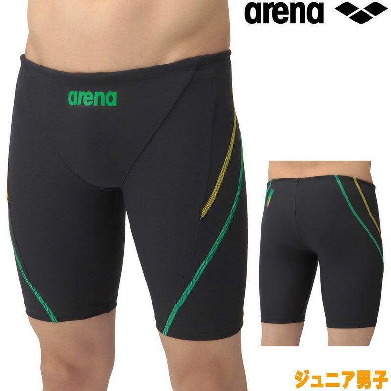 アリーナARENA競泳水着練習用水着ジュニア男子トレーニングスパッツハーフレッグタフスーツタフスキンE競泳練習水着AS5SWM00B