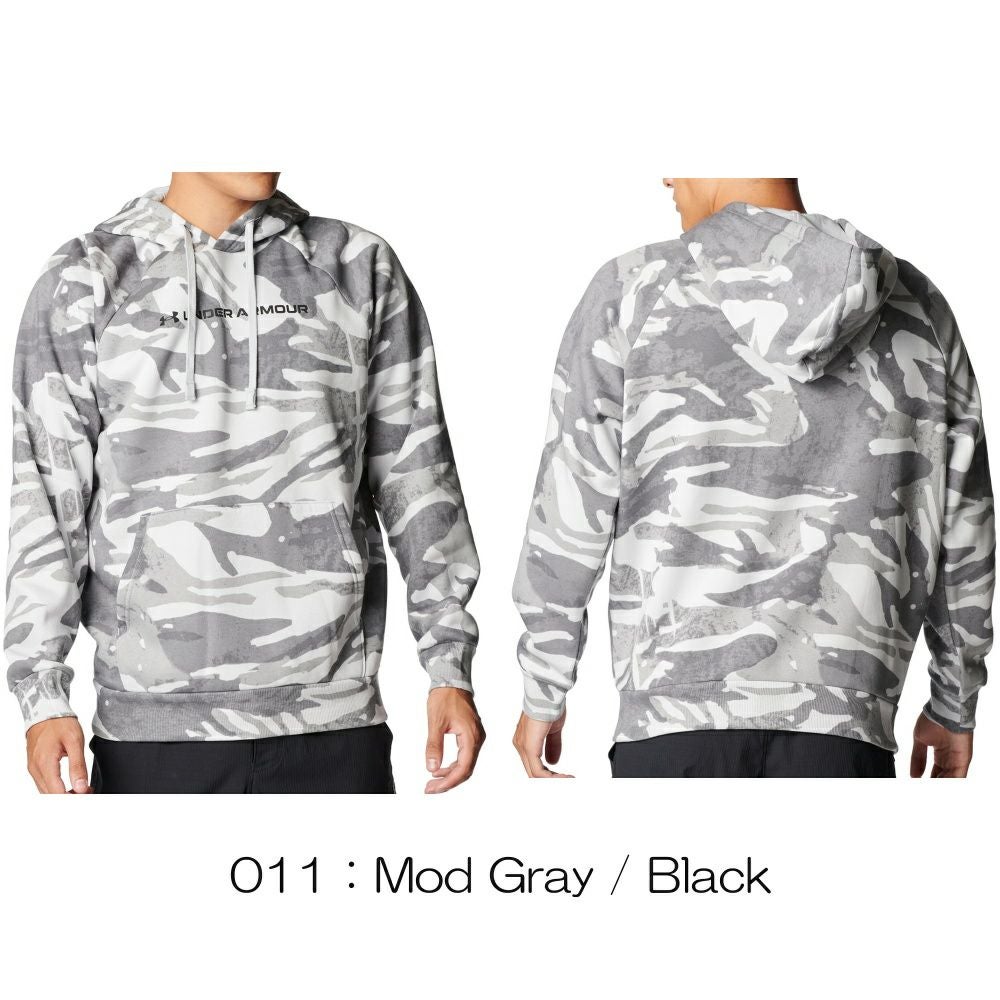 アンダーアーマーUNDERARMOURUAライバルフリースオールオーバープリントフーディーメンズスポーツアパレルトレーニングパーカーU6003957