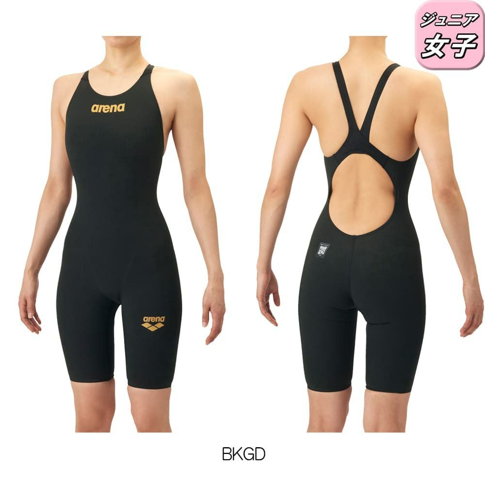 アリーナARENA競泳水着ジュニア女子WA承認モデルAQUAFORCEFUSION-ONEAQUAFORCEFILMONEレーシングワンピーススパッツオープンバックハーフレッグオールインワン2026年春夏モデルAS6SRC10Gfinaマークあり