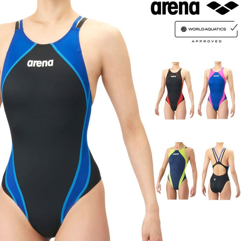 アリーナARENA競泳水着レディースWA承認モデルダブルストラップAQUAADVANCEDAQUAXTREMEレーシングワンピースオープンバック2026年春夏モデルAS6SRC26Lfinaマークあり