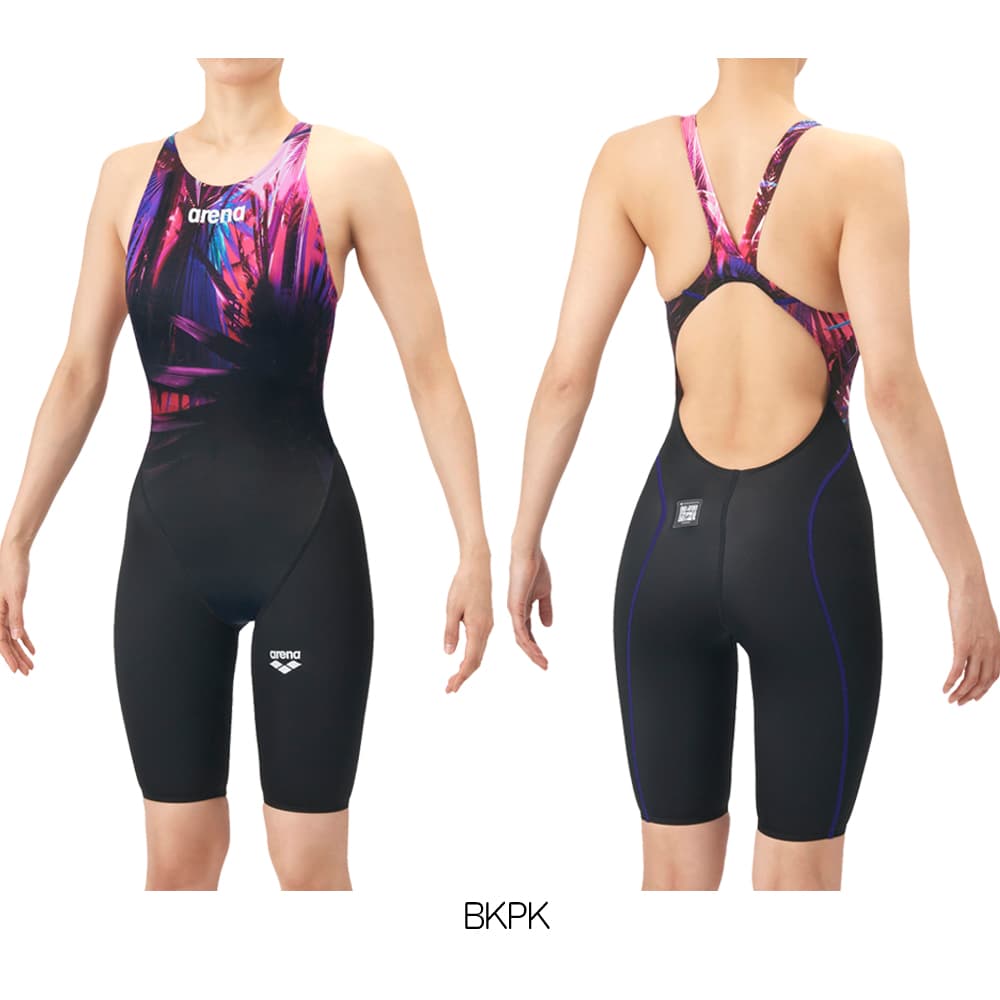 アリーナARENA競泳水着レディースWA承認モデルAQUAADVANCEDAQUAXTREMESUNLIGHTレーシングワンピーススパッツオープンバックハーフレッグオールインワン2026年春夏モデルAS6SRC40Lfinaマークあり