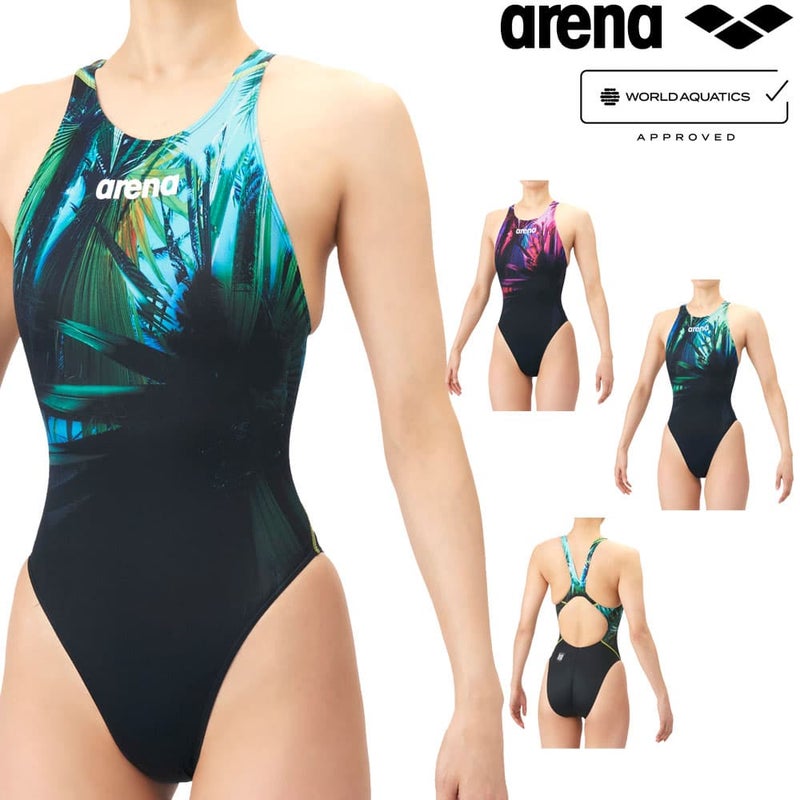 アリーナARENA競泳水着レディースWA承認モデルAQUAADVANCEDAQUAXTREMESUNLIGHTレーシングワンピースオープンバック2026年春夏モデルAS6SRC41Lfinaマークあり