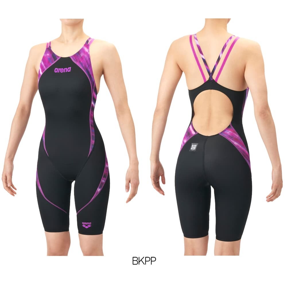アリーナARENA競泳水着レディースWA承認モデルダブルストラップAQUAADVANCEDAQUAXTREMEレーシングワンピーススパッツオープンバックハーフレッグオールインワン2026年春夏モデルAS6SRC44Lfinaマークあり