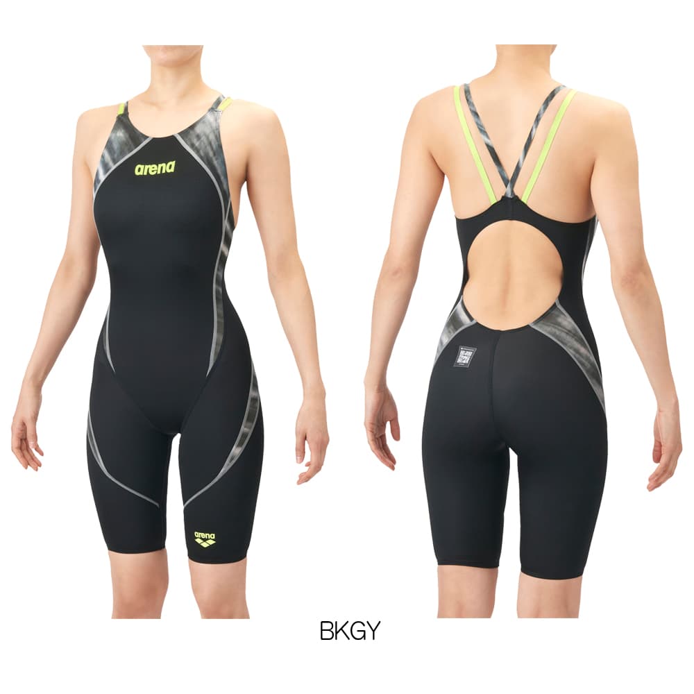 アリーナARENA競泳水着レディースWA承認モデルダブルストラップAQUAADVANCEDAQUAXTREMEレーシングワンピーススパッツオープンバックハーフレッグオールインワン2026年春夏モデルAS6SRC44Lfinaマークあり