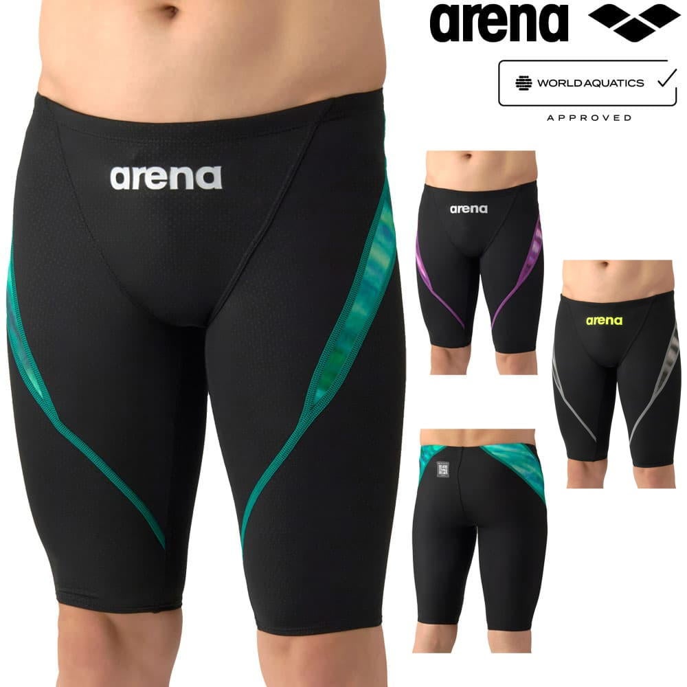 アリーナARENA競泳水着メンズWA承認モデルAQUAADVANCEDAQUAXTREMEレーシングスパッツハーフレッグ2026年春夏モデルAS6SRC45Mfinaマークあり