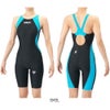 アリーナARENA競泳水着レディースWA承認モデルECOAQUARACINGECOAQUASTRIPE-Dレーシングワンピーススパッツオープンバックハーフレッグオールインワン2026年春夏モデルAS6SRC50Lfinaマークあり