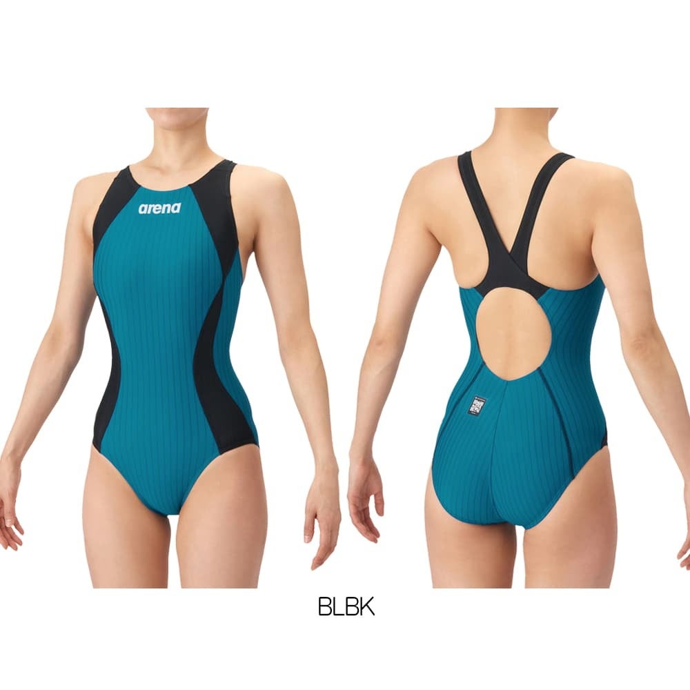 アリーナARENA競泳水着レディースWA承認モデルECOAQUARACINGECOAQUASTRIPE-Dレーシングワンピースオープンバック2026年春夏モデルAS6SRC52Lfinaマークあり