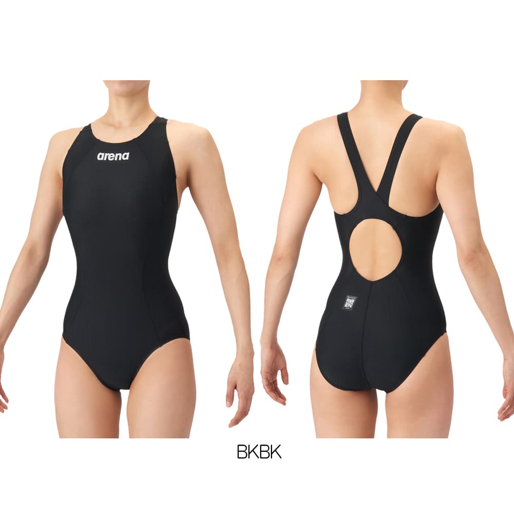 アリーナARENA競泳水着レディースWA承認モデルECOAQUARACINGECOAQUASTRIPE-Dレーシングワンピースオープンバック2026年春夏モデルAS6SRC52Lfinaマークあり