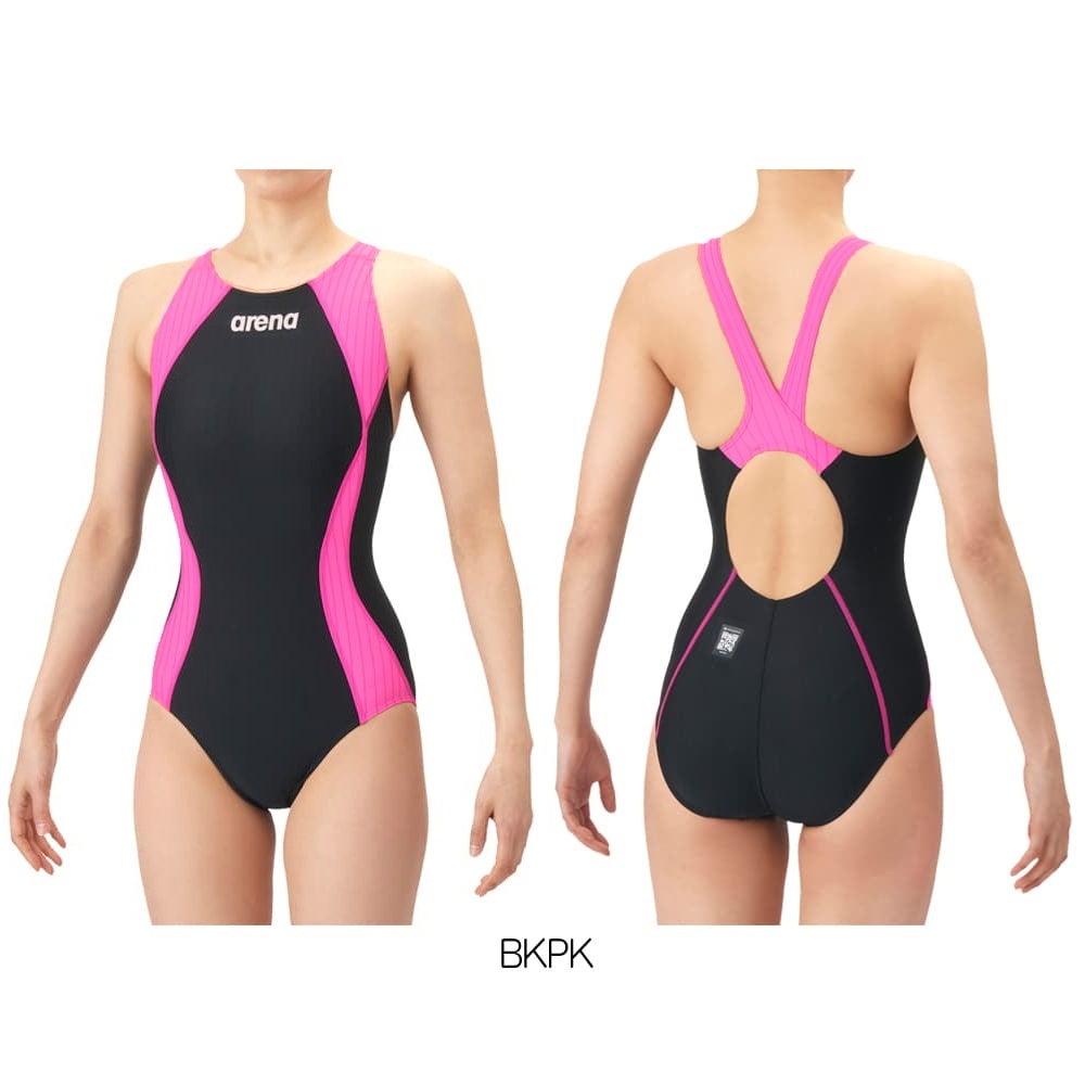 アリーナARENA競泳水着レディースWA承認モデルECOAQUARACINGECOAQUASTRIPE-Dレーシングワンピースオープンバック2026年春夏モデルAS6SRC53Lfinaマークあり