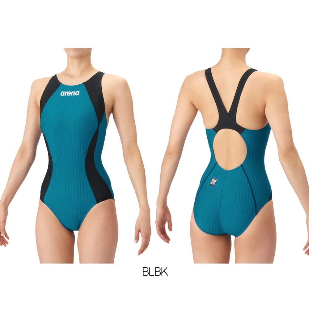 アリーナARENA競泳水着レディースWA承認モデルECOAQUARACINGECOAQUASTRIPE-Dレーシングワンピースオープンバック2026年春夏モデルAS6SRC53Lfinaマークあり