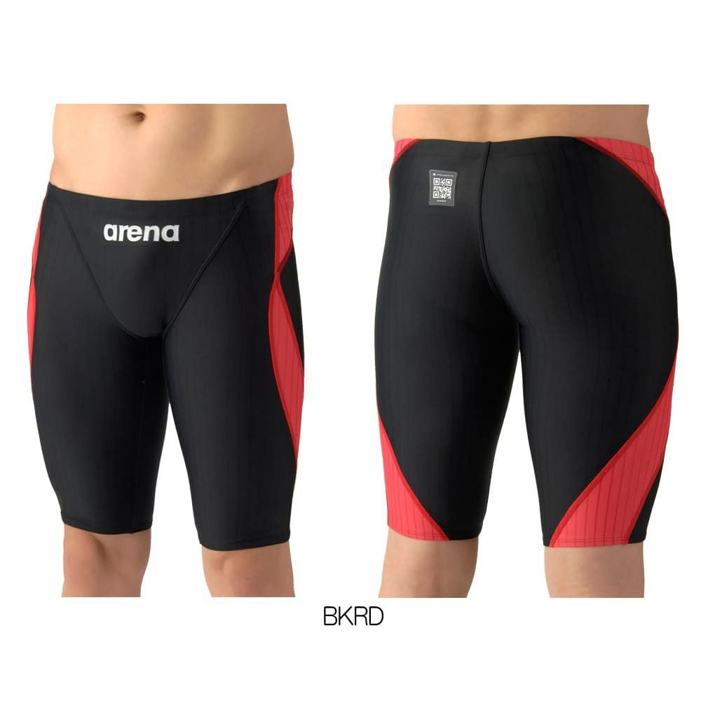 アリーナARENA競泳水着メンズWA承認モデルECOAQUARACINGECOAQUASTRIPE-Dレーシングスパッツハーフレッグ2026年春夏モデルAS6SRC54Mfinaマークあり