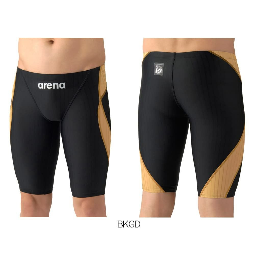 アリーナARENA競泳水着メンズWA承認モデルECOAQUARACINGECOAQUASTRIPE-Dレーシングスパッツハーフレッグ2026年春夏モデルAS6SRC54Mfinaマークあり