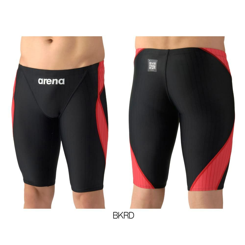 アリーナARENA競泳水着メンズWA承認モデルECOAQUARACINGECOAQUASTRIPE-Dレーシングスパッツハーフレッグ2026年春夏モデルAS6SRC55Mfinaマークあり