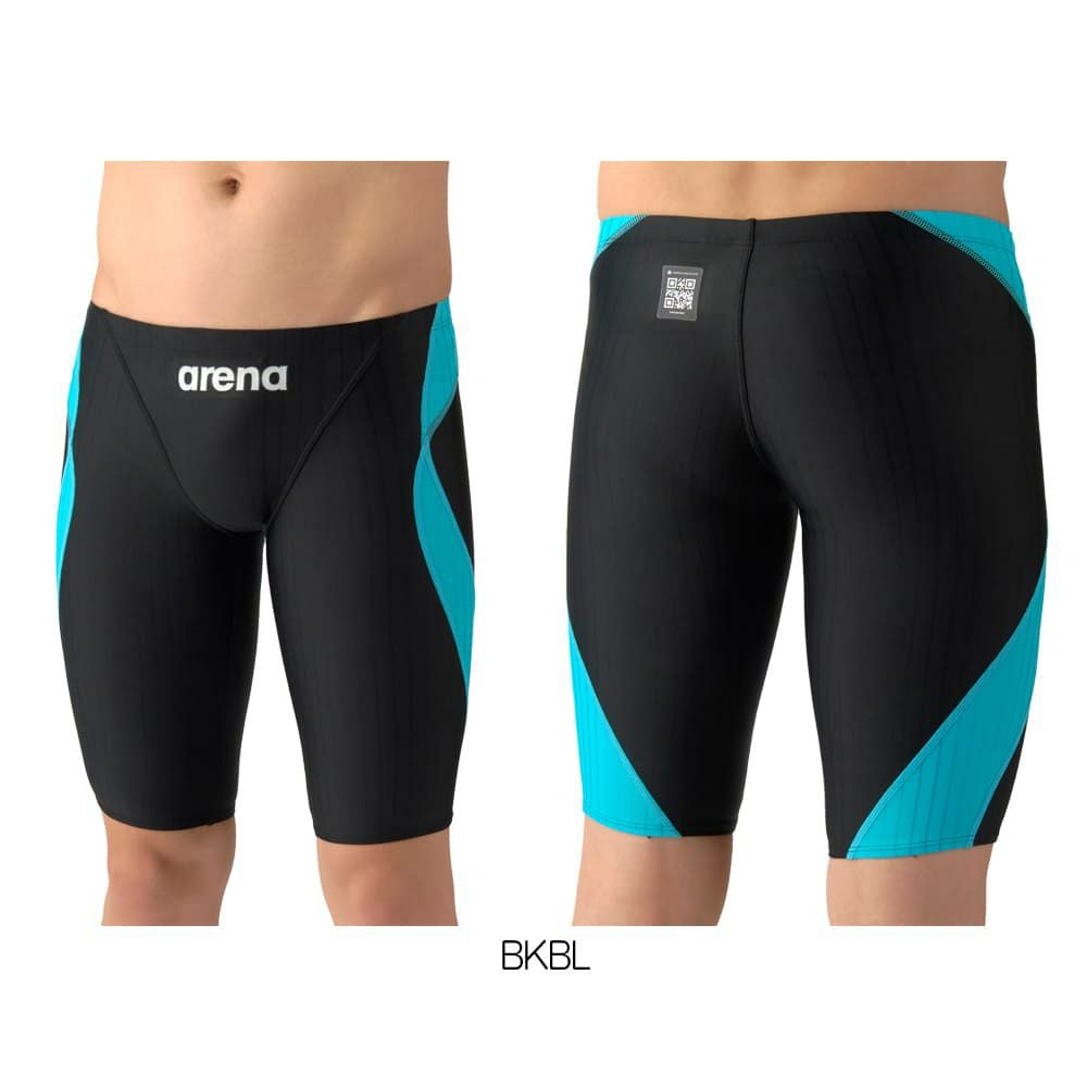 アリーナARENA競泳水着メンズWA承認モデルECOAQUARACINGECOAQUASTRIPE-Dレーシングスパッツハーフレッグ2026年春夏モデルAS6SRC55Mfinaマークあり