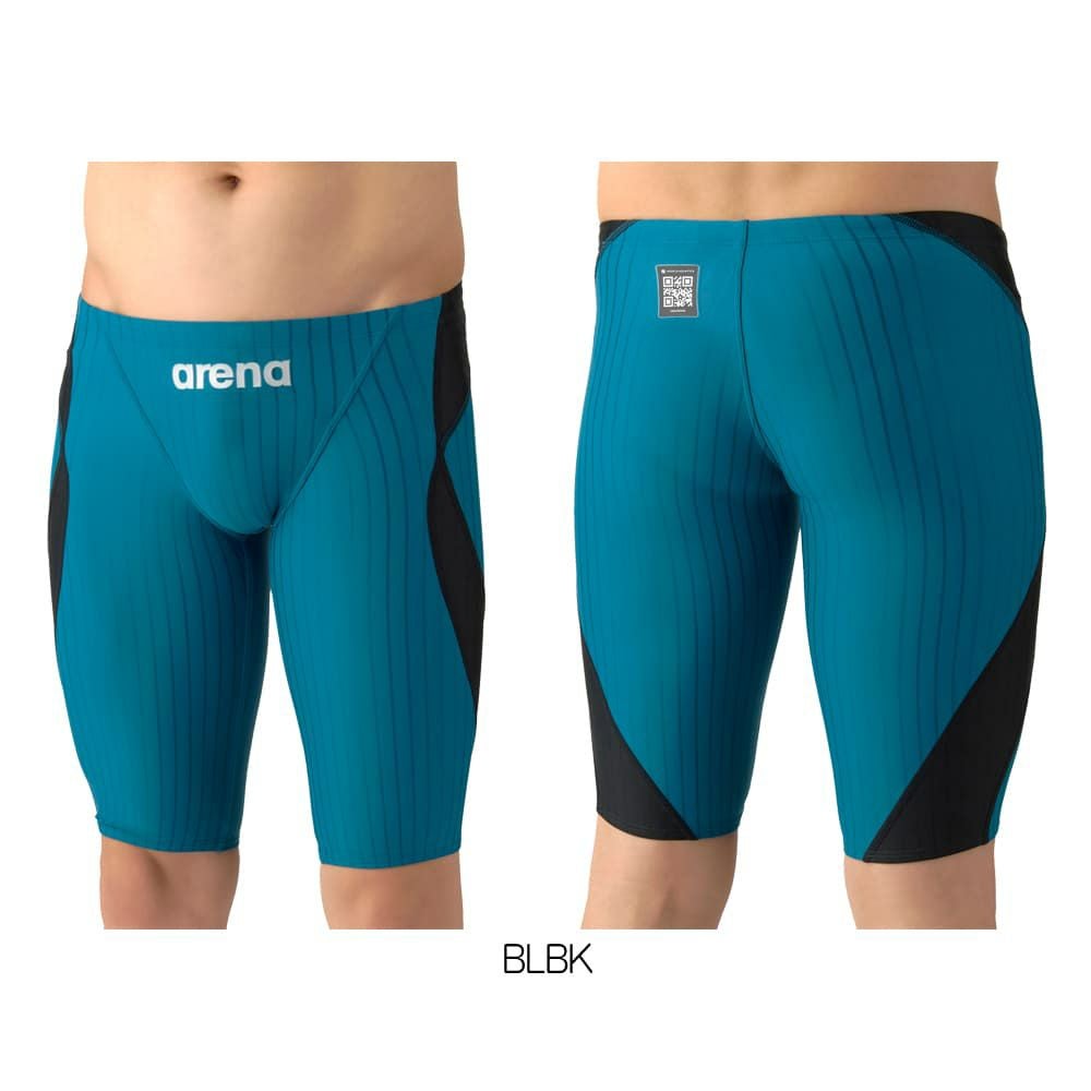 アリーナARENA競泳水着メンズWA承認モデルECOAQUARACINGECOAQUASTRIPE-Dレーシングスパッツハーフレッグ2026年春夏モデルAS6SRC55Mfinaマークあり