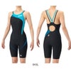 アリーナARENA競泳水着レディースWA承認モデルダブルストラップECOAQUARACINGECOAQUASTRIPE-Dレーシングワンピーススパッツオープンバックハーフレッグオールインワン2026年春夏モデルAS6SRC56Lfinaマークあり