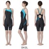 アリーナARENA競泳水着レディースWA承認モデルダブルストラップECOAQUARACINGECOAQUASTRIPE-DレーシングワンピーススパッツオープンバックハーフレッグオールインワンAS6SRC56Lfinaマークあり