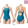 アリーナARENA競泳水着ジュニア女子WA承認モデルダブルストラップECOAQUARACINGECOAQUASTRIPE-Dレーシングワンピースオープンバック2026年春夏モデルAS6SRC57Gfinaマークあり