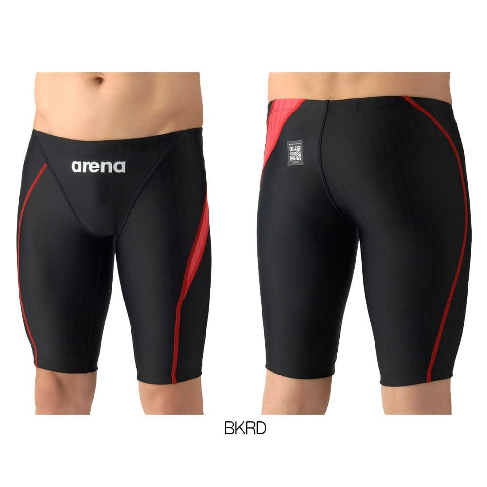 アリーナARENA競泳水着メンズWA承認モデルECOAQUARACINGECOAQUASTRIPE-Dレーシングスパッツハーフレッグ2026年春夏モデルAS6SRC58Mfinaマークあり