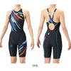 アリーナARENA競泳水着レディースWA承認モデルECOAQUARACINGECOAQUASTRIPE-Dレーシングワンピーススパッツオープンバックハーフレッグオールインワン2026年春夏モデルAS6SRC80Lfinaマークあり