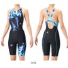 アリーナARENA競泳水着レディースWA承認モデルECOAQUARACINGECOAQUASTRIPE-Dレーシングワンピーススパッツオープンバックハーフレッグオールインワン2026年春夏モデルAS6SRC81Lfinaマークあり