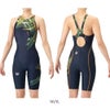 アリーナARENA競泳水着レディースWA承認モデルECOAQUARACINGECOAQUASTRIPE-Dレーシングワンピーススパッツオープンバックハーフレッグオールインワン2026年春夏モデルAS6SRC83Lfinaマークあり