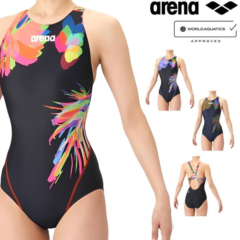 アリーナARENA競泳水着レディースWA承認モデルECOAQUARACINGECOAQUASTRIPE-Dレーシングワンピースオープンバック2026年春夏モデルAS6SRC85Lfinaマークあり