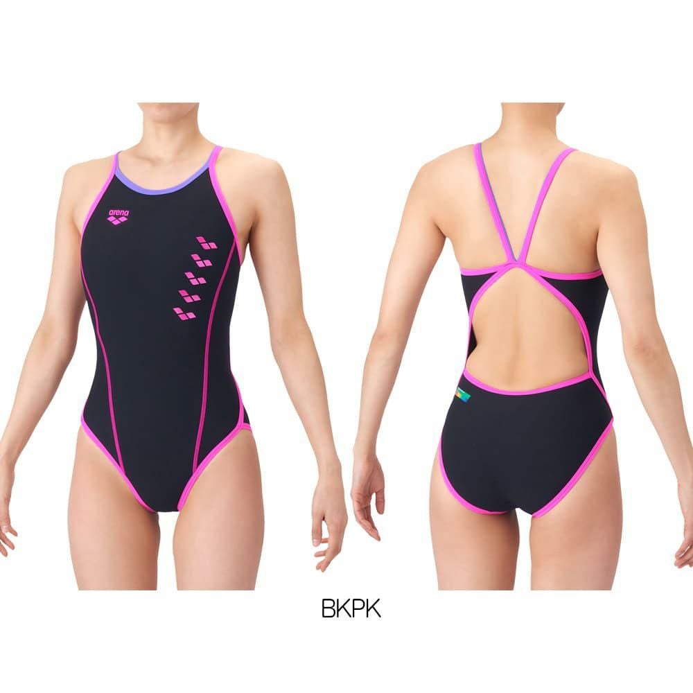 アリーナARENA競泳水着練習用水着レディースタフスーツタフスキンEトレーニングワンピースオープンバック競泳練習水着2026年春夏モデルAS6SWM05L