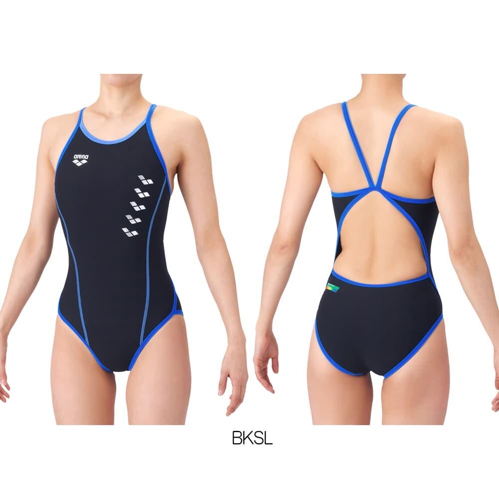 アリーナARENA競泳水着練習用水着レディースタフスーツタフスキンEトレーニングワンピースオープンバック競泳練習水着2026年春夏モデルAS6SWM05L