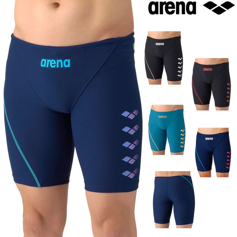 アリーナARENA競泳水着練習用水着メンズタフスーツタフスキンEトレーニングスパッツハーフレッグ競泳練習水着2026年春夏モデルAS6SWM08M