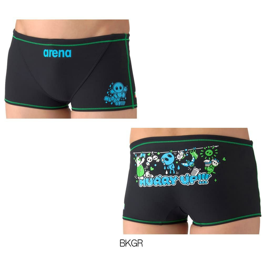 アリーナARENA競泳水着練習用水着メンズタフスーツアリーナくんタフスキンEトレーニングスパッツショートレッグ競泳練習水着2026年春夏モデルAS6SWM11M