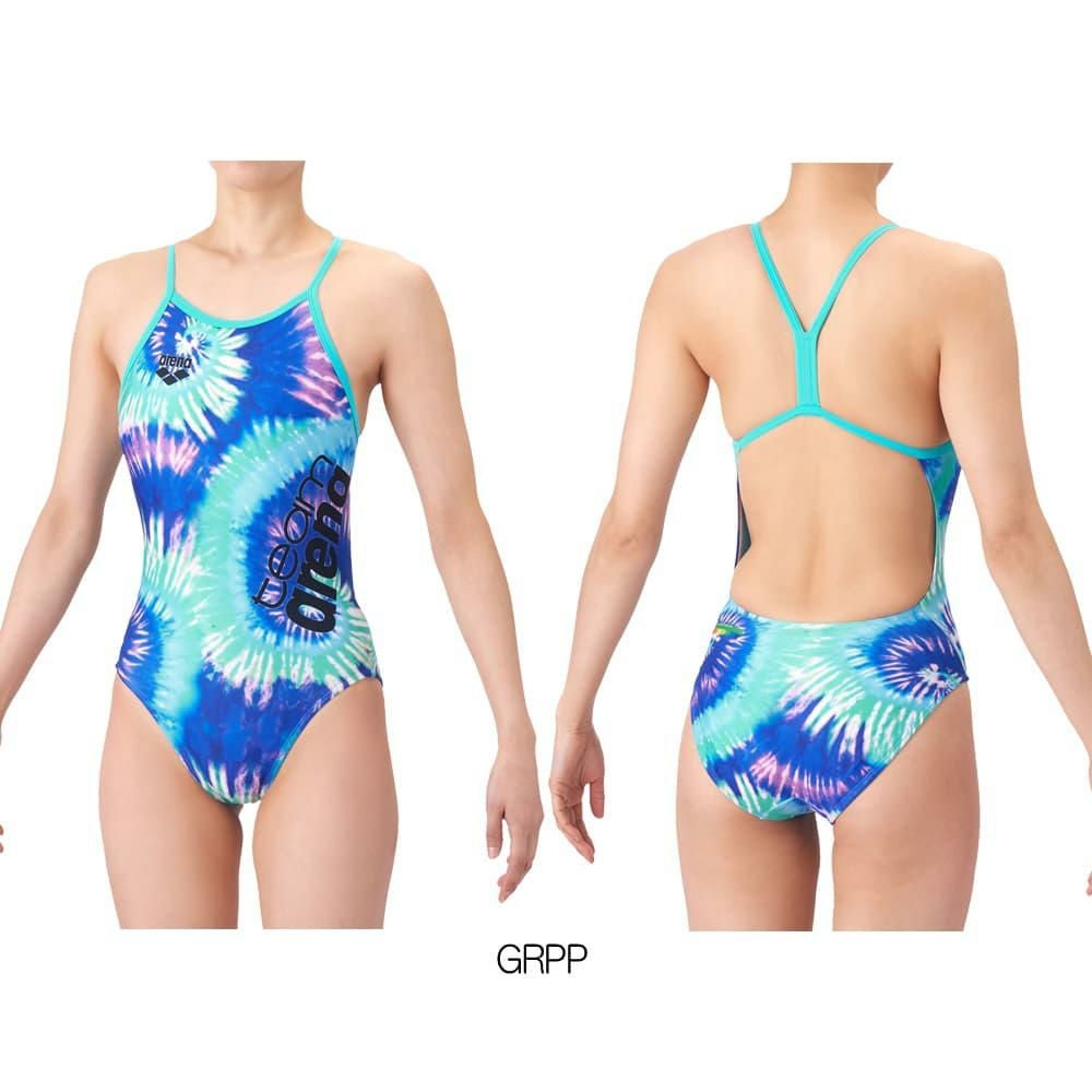 アリーナARENA競泳水着練習用水着レディースタフスーツタフスキンT2Eteamarenaトレーニングワンピースオープンバックオールインワン競泳練習水着2026年春夏モデルAS6SWM12L