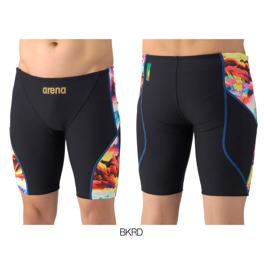 アリーナARENA競泳水着練習用水着メンズタフスーツタフスキンEトレーニングスパッツハーフレッグ競泳練習水着2026年春夏モデルAS6SWM20M