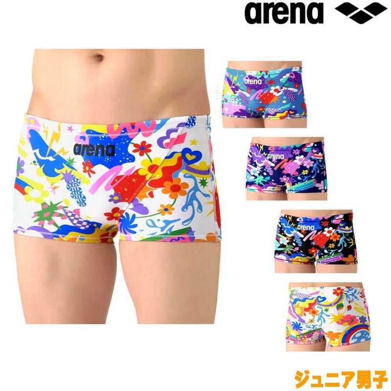 アリーナARENA競泳水着練習用水着ジュニア男子タフスーツタフスキンEPトレーニングスパッツショートレッグ競泳練習水着2026年春夏モデルAS6SWM24B