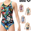 アリーナARENA競泳水着練習用水着レディースタフスーツアリーナくんタフスキンEPトレーニングワンピースオープンバック競泳練習水着2026年春夏モデルAS6SWM26L