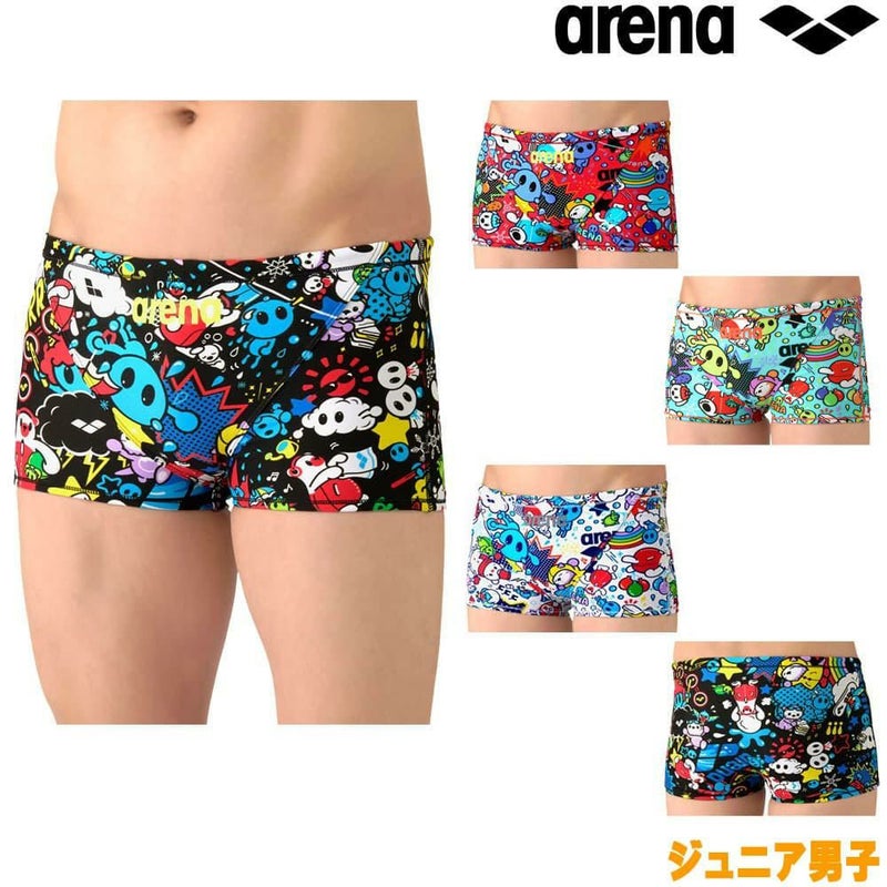 アリーナARENA競泳水着練習用水着ジュニア男子タフスーツアリーナくんタフスキンEPトレーニングスパッツショートレッグ競泳練習水着2026年春夏モデルAS6SWM27B