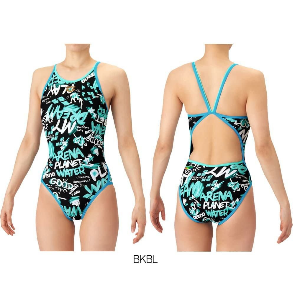 アリーナARENA競泳水着練習用水着レディースタフスーツタフスキンEPトレーニングワンピースオープンバック競泳練習水着2026年春夏モデルAS6SWM30L