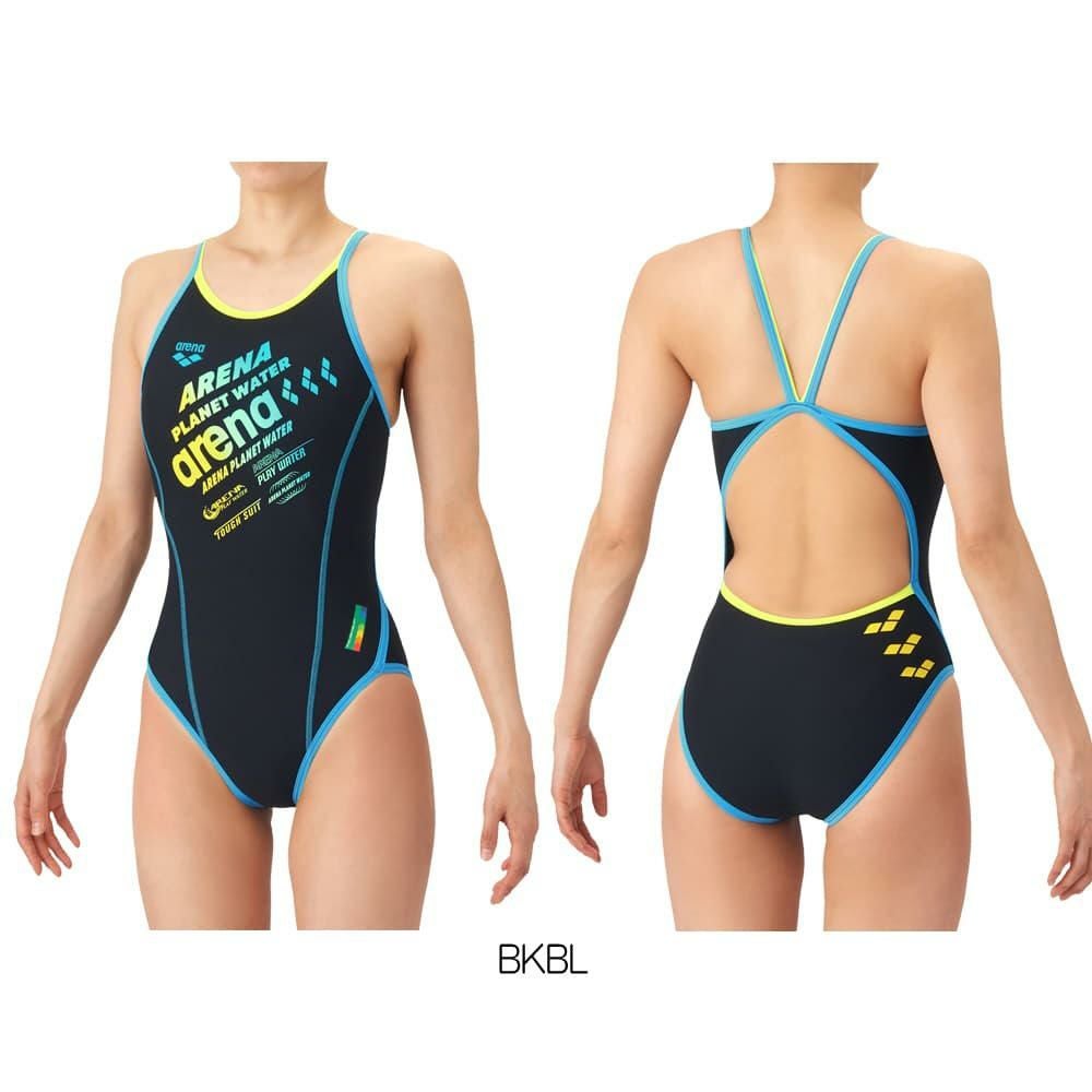 アリーナARENA競泳水着練習用水着レディースタフスーツタフスキンEトレーニングワンピースオープンバック競泳練習水着2026年春夏モデルAS6SWM38L