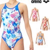 アリーナARENA競泳水着練習用水着レディースタフスーツタフスキンT2Eトレーニングワンピースオープンバック競泳練習水着2026年春夏モデルAS6SWM42L