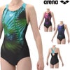 アリーナARENAフィットネス水着レディースAQUAEXAダブルエステルWRSUNLIGHTフィットネスワンピースオープンバックぴったりパッドパッド付き2026年春夏モデルAS6SWF06L