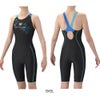 アリーナARENAフィットネス水着レディースAQUAEXAダブルエステルWRフィットネスワンピーススパッツオープンバックハーフレッグひっかけパッドパッド付きオールインワン2026年春夏モデルAS6SWF10L