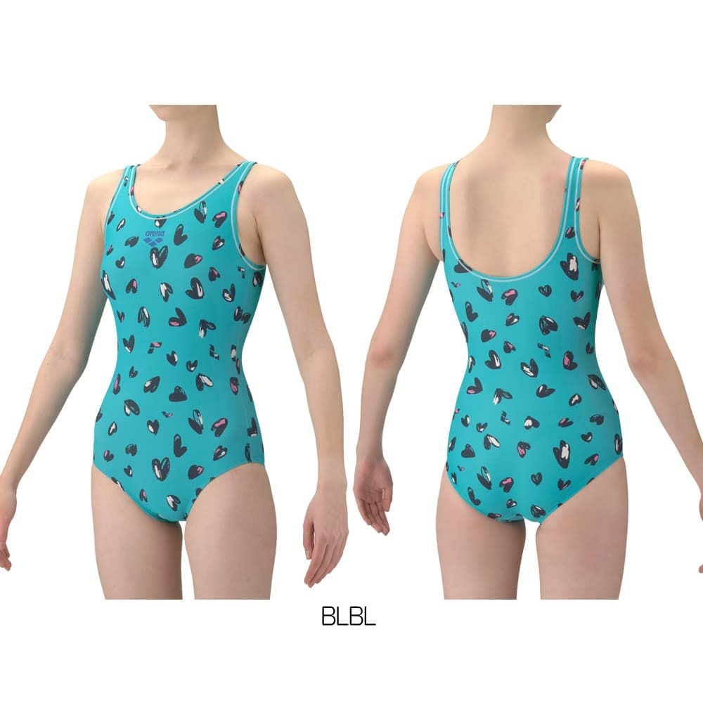 アリーナARENAフィットネス水着レディースダブルエステルフィットネスワンピースUバック差し込みパッドパッド付き2026年春夏モデルAS6SWF21L