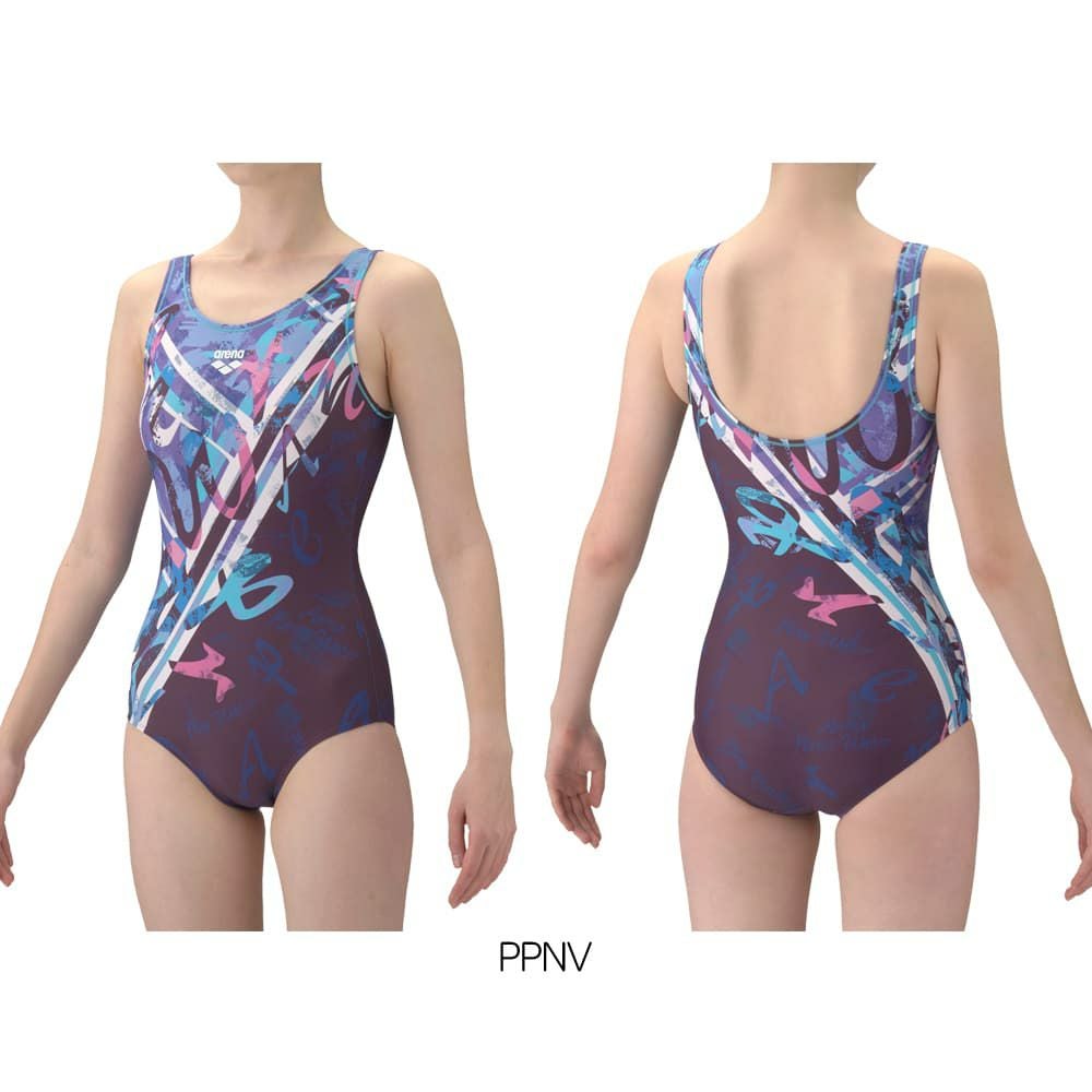 アリーナARENAフィットネス水着レディースフルダル2WAYフィットネスワンピースUバック差し込みパッドパッド付き2026年春夏モデルAS6SWF22L