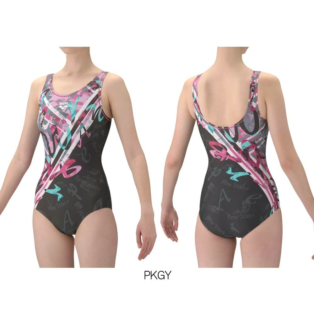 アリーナARENAフィットネス水着レディースフルダル2WAYフィットネスワンピースUバック差し込みパッドパッド付き2026年春夏モデルAS6SWF22L