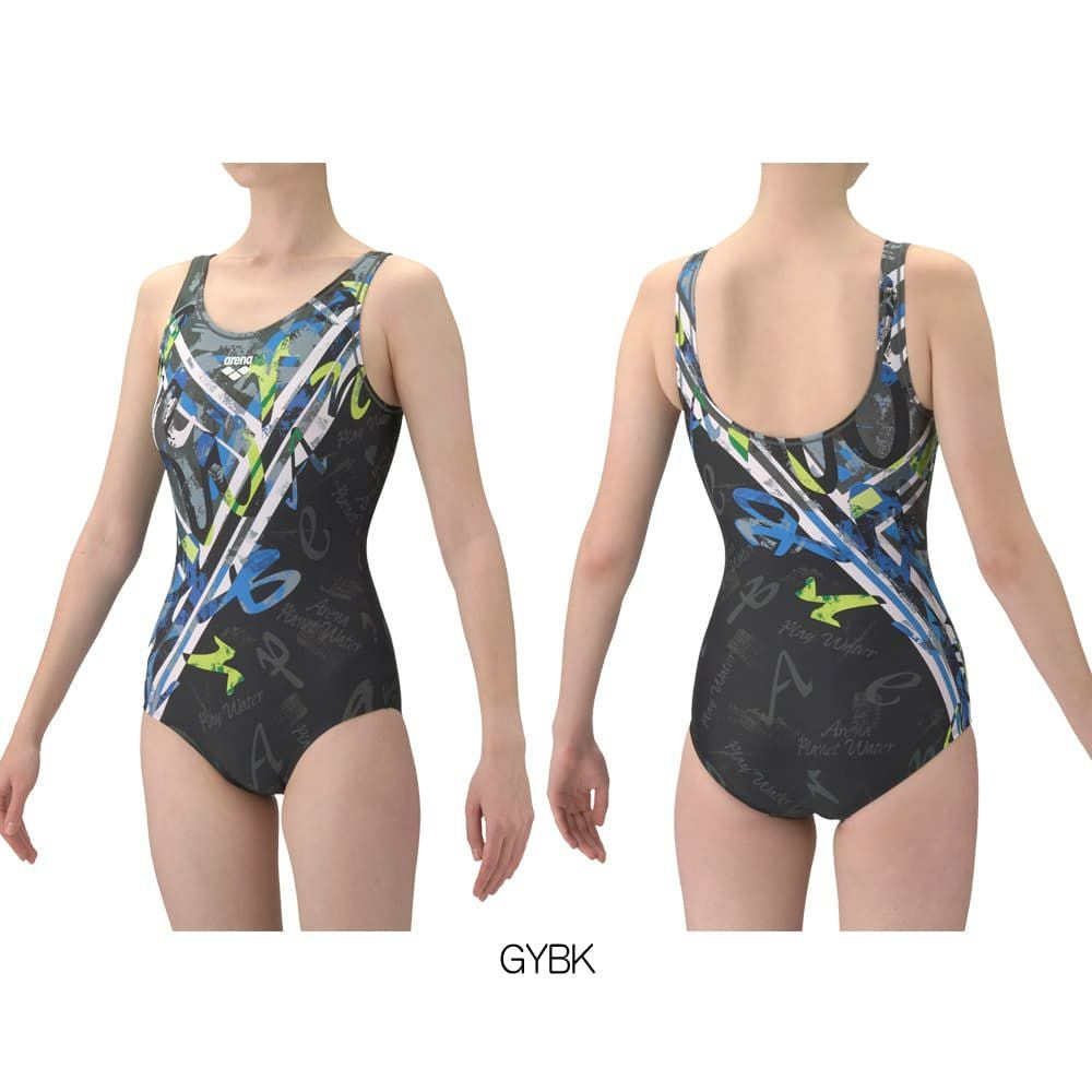 アリーナARENAフィットネス水着レディースフルダル2WAYフィットネスワンピースUバック差し込みパッドパッド付き2026年春夏モデルAS6SWF22L